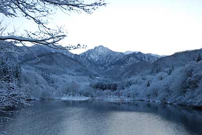 大源太湖雪景色