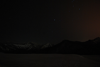 デジイチの利点を生かして夜空を撮ってみました。