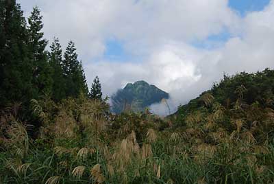午後の３時過ぎには、大源太山の山頂が顔を見せてくれました。